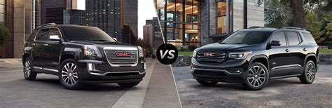 2017 GMC Terrain vs 2017 GMC Acadia