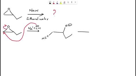 SOLVED: Draw the major product formed in the following reaction NaCN CH, ethanol water