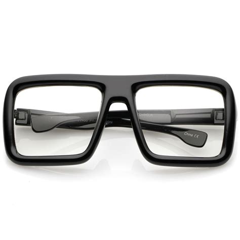 Oversize Bold Thick Frame Clear Lens Square Eyeglasses 58mm | Mens glasses, Retro eyeglasses ...