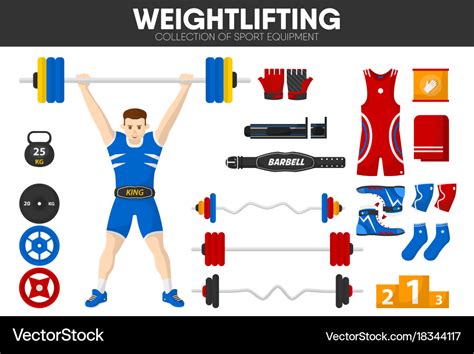 Weightlifting sport gym equipment weightlifter man