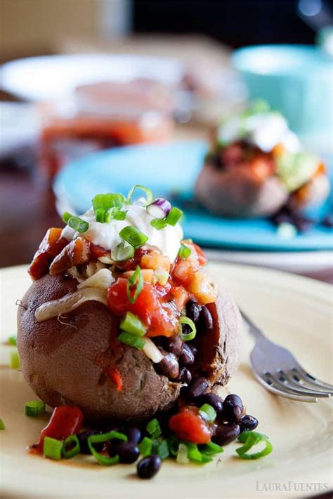 Healthy Stuffed Sweet Potato Toppings - Laura Fuentes