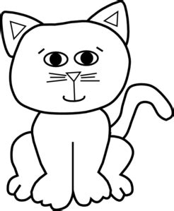 Cat Outline Clipart - Free Download