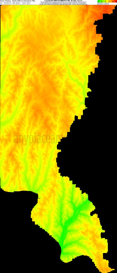 Free Union County, South Dakota Topo Maps & Elevations