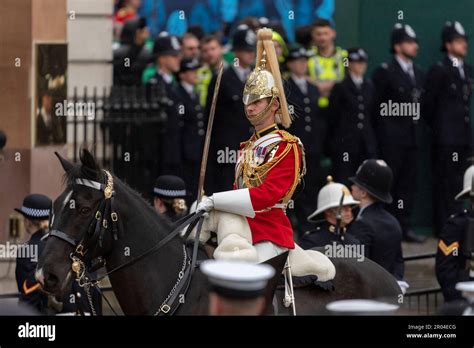 Life Guards of Household Cavalry Mounted Regiment in Whitehall in the ...