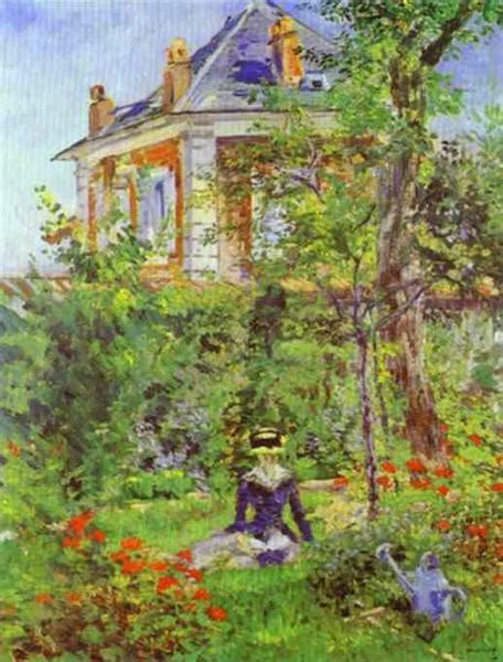 The Garden at Bellevue, 1880 - Edouard Manet - WikiArt.org