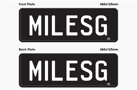 Black Number Plates - Miles Group