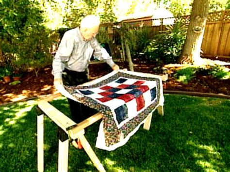 How to Build a Quilting Frame Video | HGTV