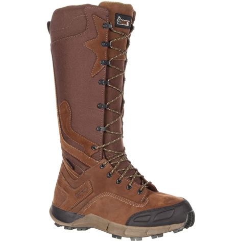 Rocky Broadhead Men's Waterproof Side-Zip Brown Snake Boot