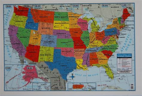 A Large Map Of The United States Of America - United States Map