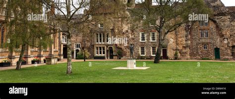 Sculpture of St Edmund in the grounds of Bury St Edmunds Abbey, Bury St ...