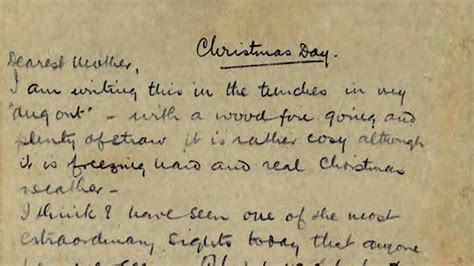 Letter describing the Christmas truce of 1914 released for the first time | Christmas truce ...