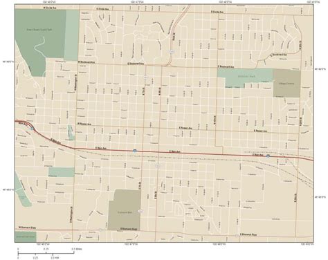 Bismarck Downtown Wall Map by Map Resources - MapSales