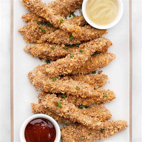 Baked Chicken Tenders with Panko & Cornflake Crust