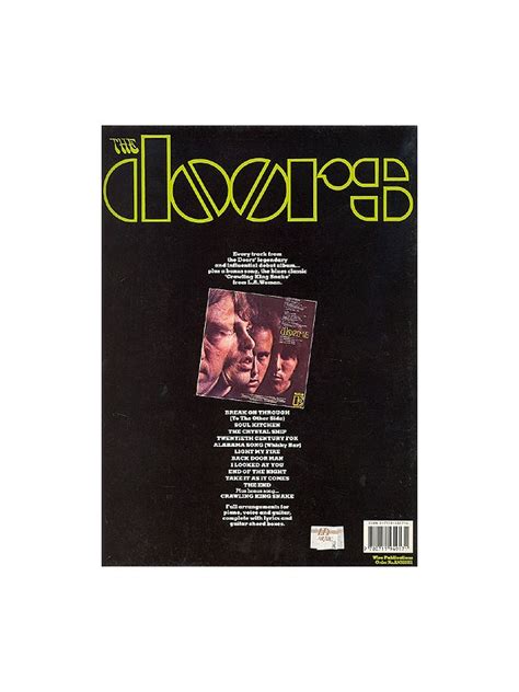 The Doors: First Album - Piano, Vocal & Guitar Sheet Music - Sheet Music & Songbooks | musicroom.com