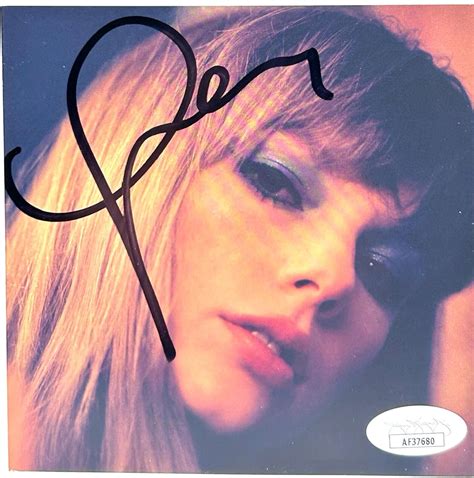 TAYLOR SWIFT Signed Autograph CD Insert "Midnights" Mahogany CD JSA ...