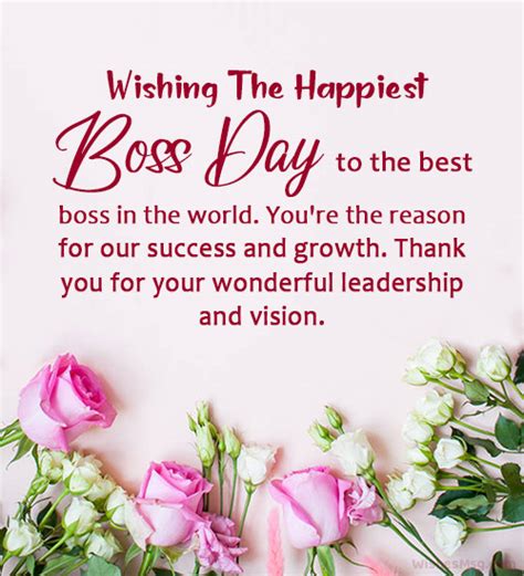 100+ Boss Day Wishes, Quotes and Messages | WishesMsg