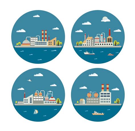 industrial landscape 547308 Vector Art at Vecteezy