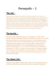 Persepolis - 1 analysis .docx - Persepolis - 1 The veil - Marjane ...