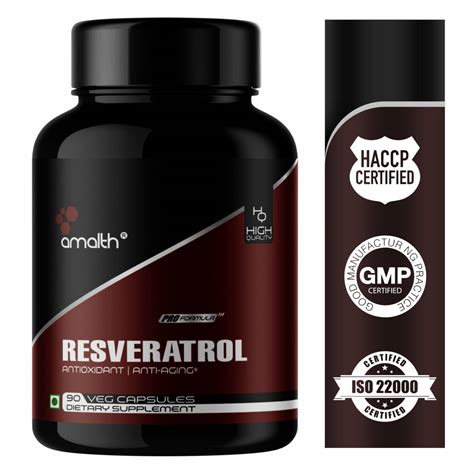 Resveratrol Extract Antioxidant Anti Aging Supplement 500mg 180 Caps ...