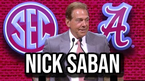 WHAT NICK SABAN SAID AT 2023 SEC MEDIA DAYS - FULL PRESS CONFERENCE ...