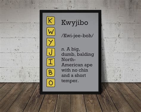 Kwyjibo Poster Print | Etsy UK | Poster prints, Etsy poster, Home poster