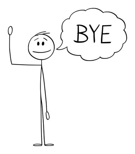 Drawing Of The People Waving Goodbye Illustrations, Royalty-Free Vector ...