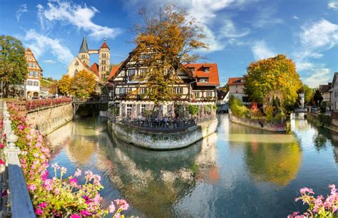 Esslingen am Neckar, Germany, Scenic View of the Medieval Town Center ...