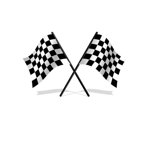 Racing flags Clip art - Creative black and white checkered flag png ...