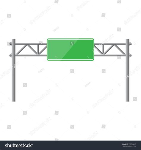 Blank Road Sign Isolated Vector Illustration Stock Vector (Royalty Free ...