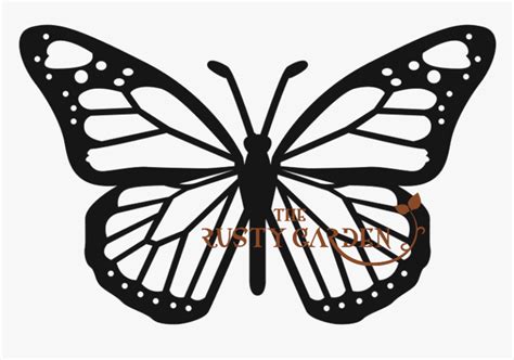 Monarch Butterfly Tattoo Black And White, HD Png Download - kindpng