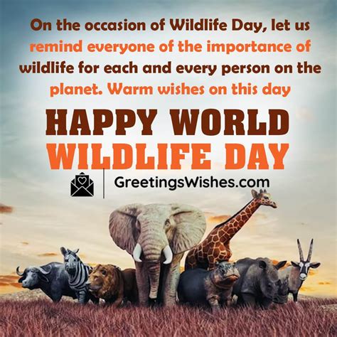 World Wildlife Day Messages And Quotes ( 3 March ) - Greetings Wishes