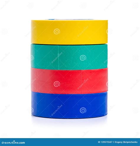 Colored electrical tape stock image. Image of line, insulating - 139575547