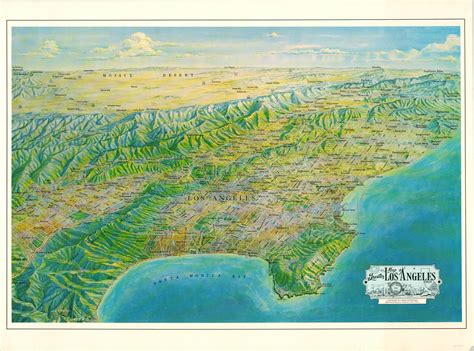 Map of Greater Los Angeles | Curtis Wright Maps