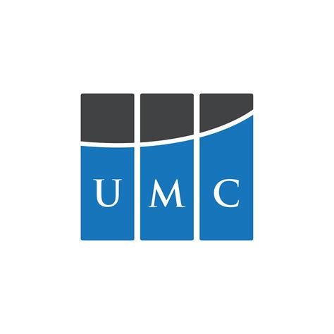 UMC letter logo design on white background. UMC creative initials ...