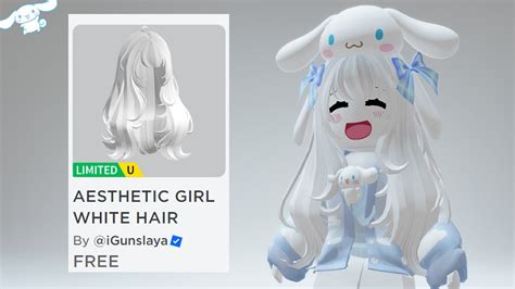 NEW FREE LIMITED CUTE WHITE HAIR 🥺😭 - YouTube