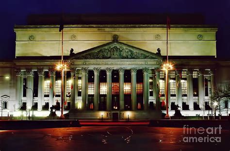 Night At The National Archives Building Photograph by D Hackett - Fine ...