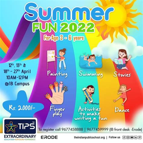 SUMMER FUN 2022 | TIPS IB Campus, Erode - The Indian Public School