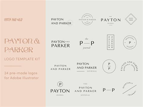 Payton and Parker Logo Kit Graphic by forthandwildstudio · Creative Fabrica