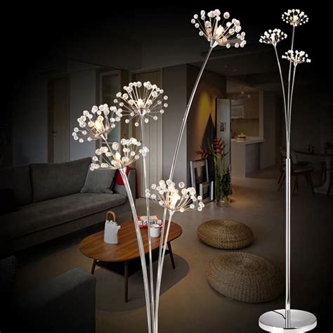 Aliexpress.com : Buy New Modern Crystal Floor Lamp For Living Room ...