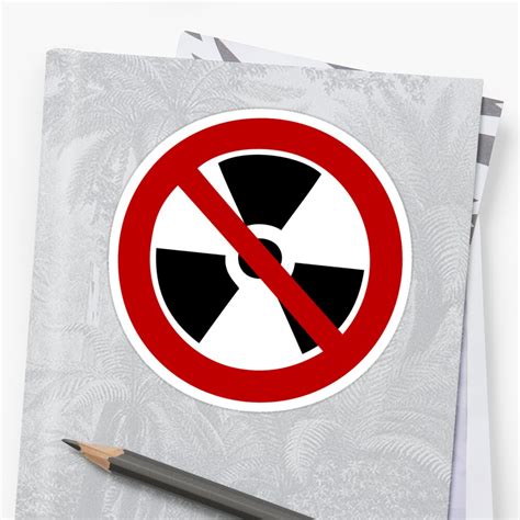 "symbol anti nuclear" Sticker by huggymauve | Redbubble