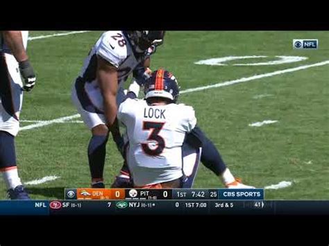 Drew Lock Injury | Broncos vs. Steelers | NFL - YouTube