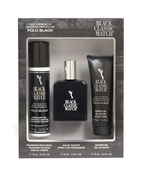 Parfums Belcam Black Classic Match Cologne Gift Set for Men, 3 Pieces ...