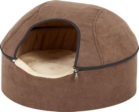 K&H Pet Products Thermo-Kitty Dome Cat Bed, Chocolate, Large - Chewy.com