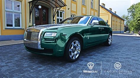 Rolls-Royce Phantom - Green Chrome wrap | WrapStyle