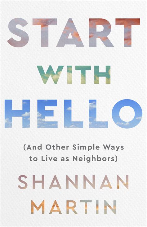 Start with Hello — Shannan Martin