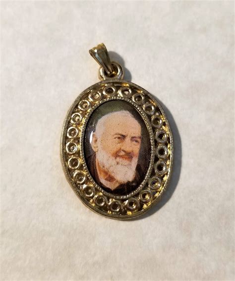 Padre Pio Gold-Tone Pendant - Padre Pio Foundation of America