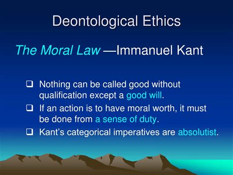 PPT - Deontological Ethics PowerPoint Presentation, free download - ID:4231131