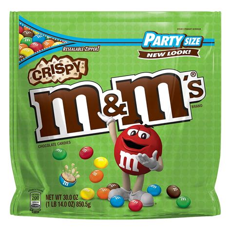 M&M's, Crispy Chocolate Party Size Candy, 30 Oz - Walmart.com - Walmart.com