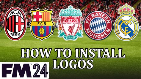 Football Manager 2024 - How to install a logo pack, get real club logos and badges in FM24 - YouTube