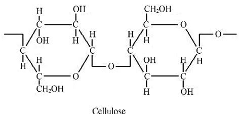 Structure of cellulose. | Download Scientific Diagram